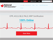 Tablet Screenshot of nationalcprassociation.com